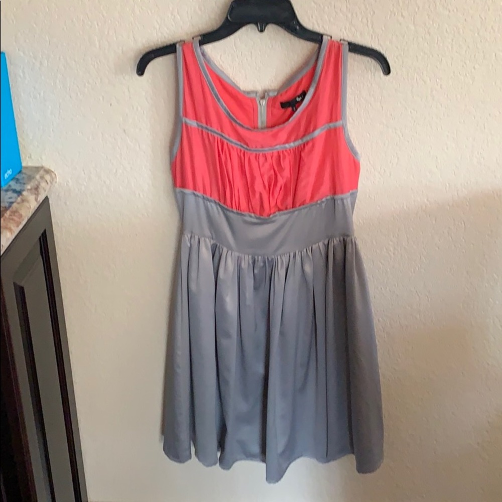 Pink and Gray Formal Dress